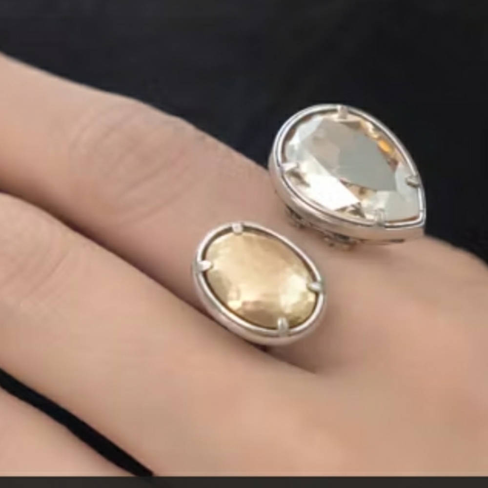 Brighton Your True Color Graceful Ring Size 6 NWT citrine/gold